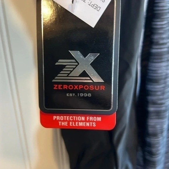 Zeroxposur swimsuit one piece women's size large NWT Purple black white gray - Picture 5 of 9